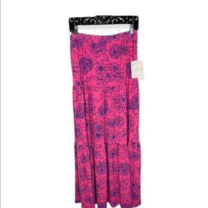 NEW Lularoe tiered poppy skirt - floral 🌸 Large
